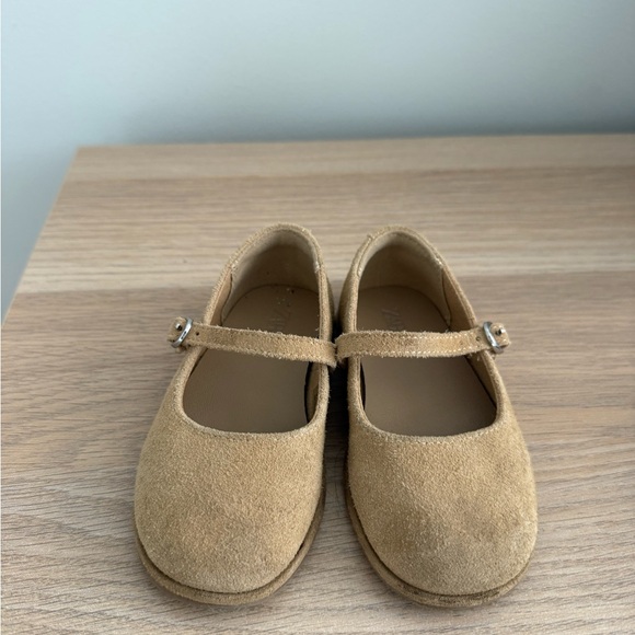Zara kids Suede Mary Jane Shoes - Tan and Red - Picture 3 of 3